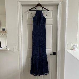 Lulu’s navy blue formal dress size XS